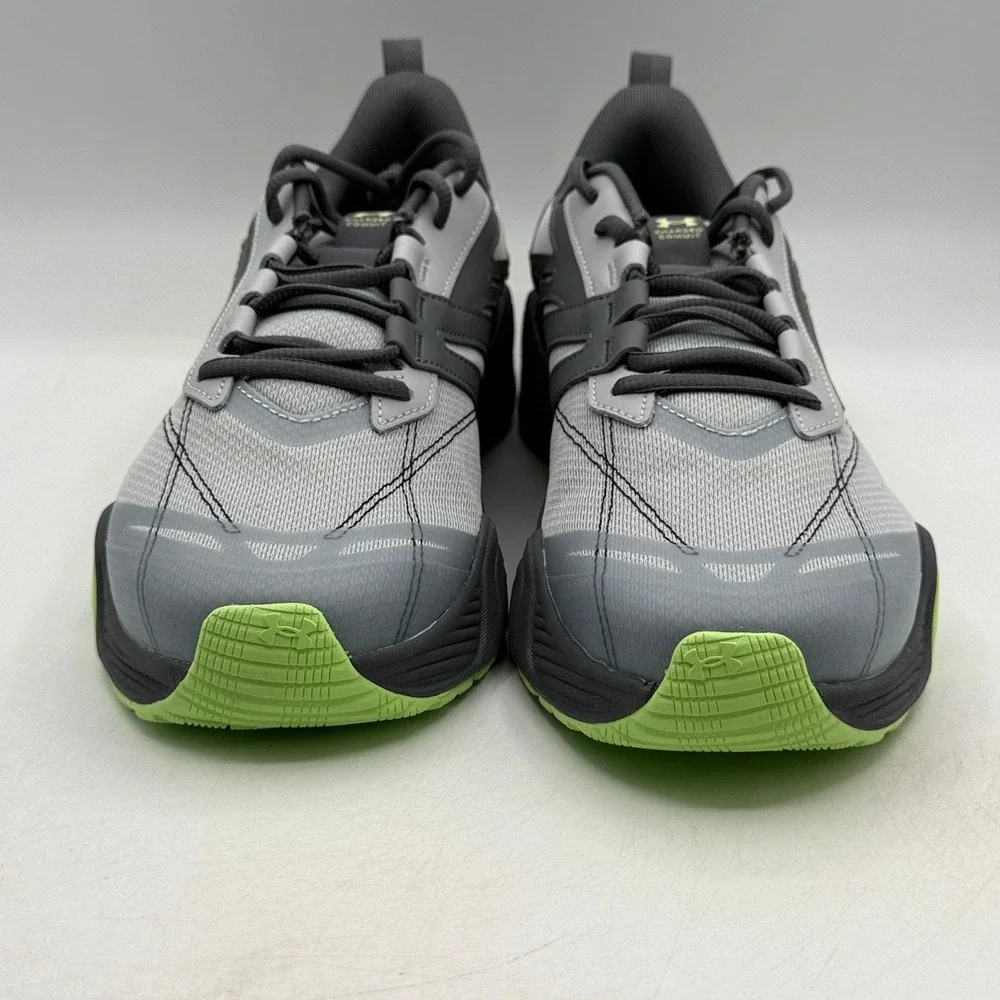 Under Armour UA Charged Commit TR 5 Shoes Mens Size 11 Grey Green 3026607-001